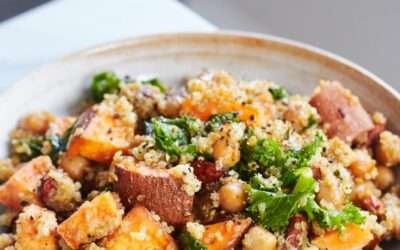 Nutty sweet potato & quinoa salad
