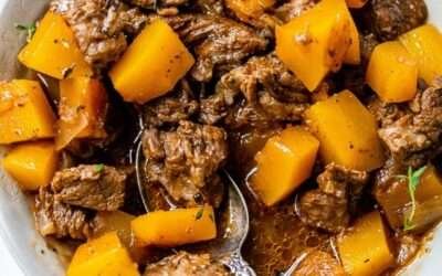 Beef Stew with Pumpkin (or Butternut/Acorn Squash)