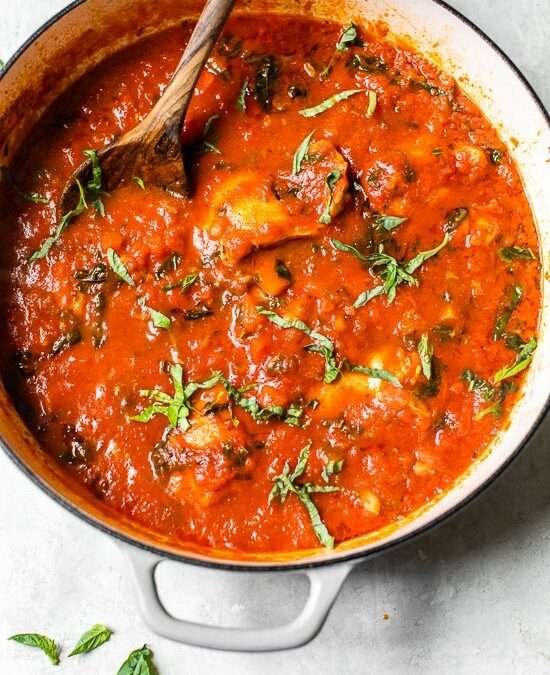 Chicken Cacciatore (Italian Rustic Chicken with Tomatoes)