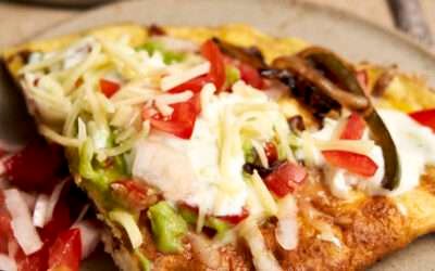 Chicken Fajita Omelette – Easy Breakfast