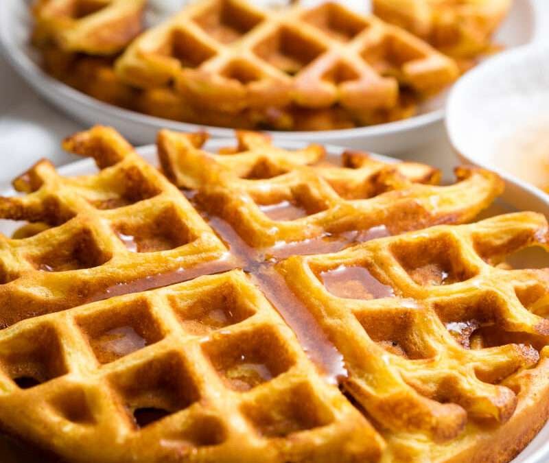 Healthy Cottage Cheese Waffles (Flourless and GF)