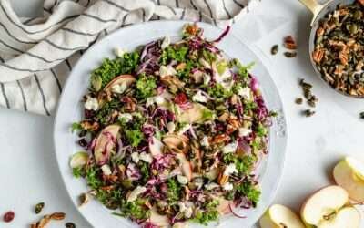 Brussels Sprouts Kale Apple Salad