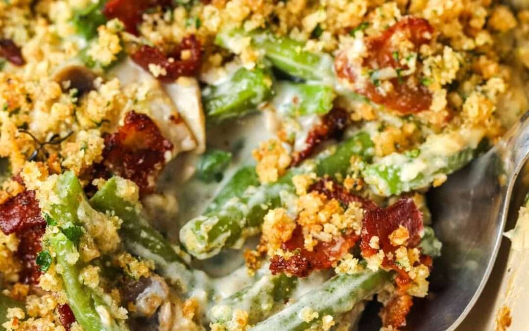 Bacon Green Bean Casserole (from scratch)