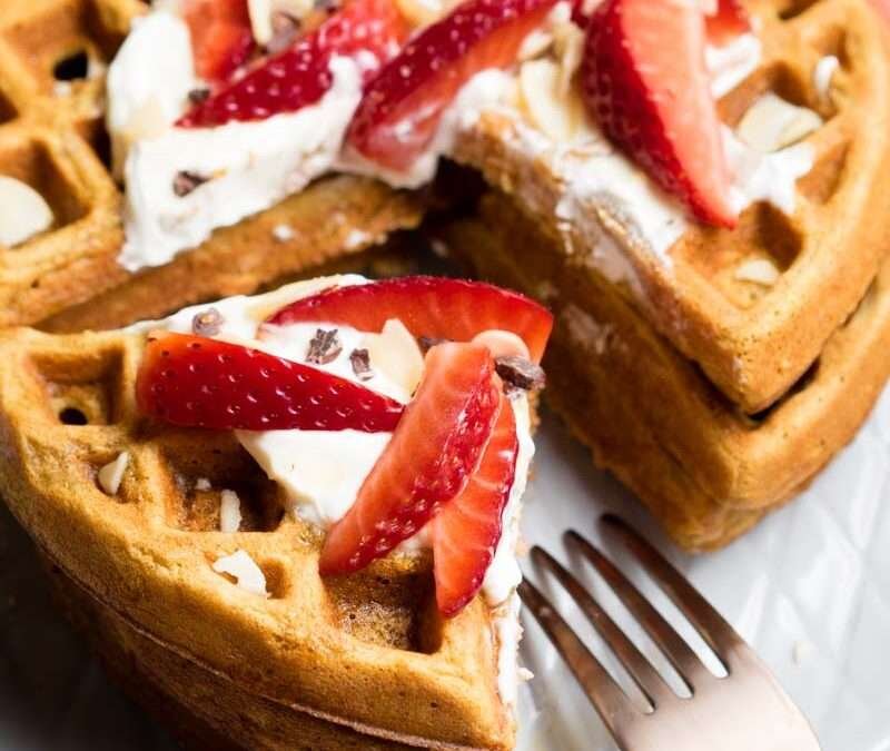 Healthy Waffles Recipe (with Greek Yogurt)