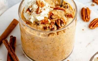 Pumpkin Pie Overnight Oats with Chia