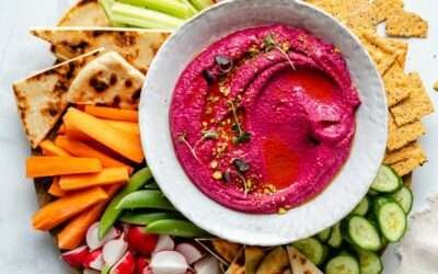 Homemade Roasted Beet Hummus | Ambitious Kitchen