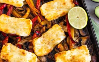 Sheet Pan Halloumi Fajitas (one tray only!)