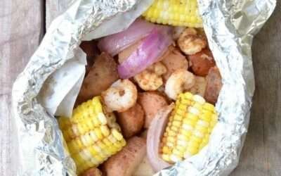 Shrimp Boil Foil Packets (for camping or at home)!
