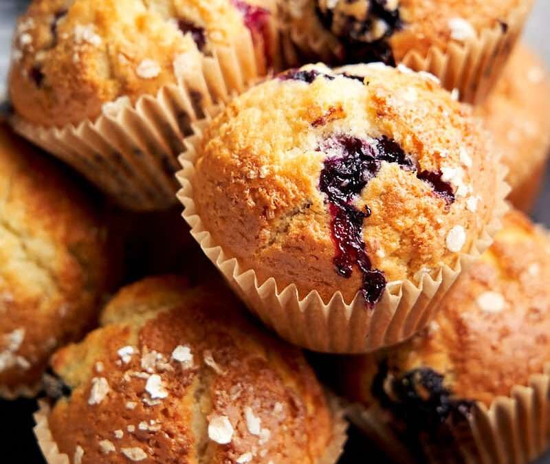 Skinny Blueberry Muffins | The Worktop