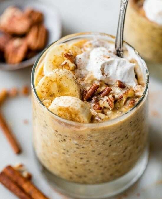 Pumpkin Pie Overnight Oats (Vegan)