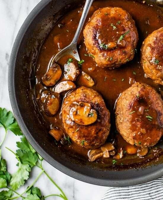 Salisbury Steak with Mushroom Gravy Recipe