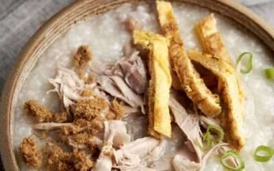 Chicken Congee in Slow Cooker – Chinese Breakfast