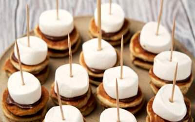 S’mores Pancakes (Mini Nutella Pancakes)