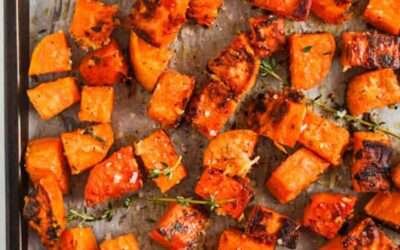 Parmesan Roasted Sweet Potatoes – Spend With Pennies