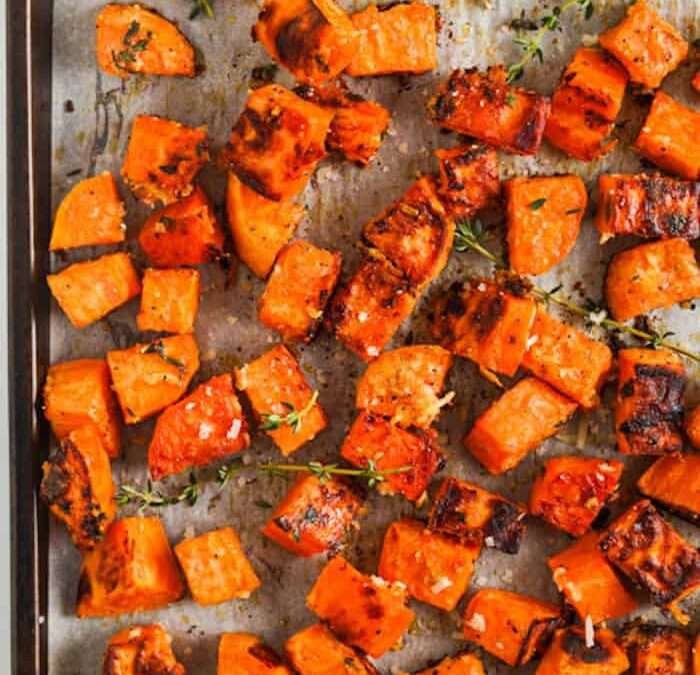 Parmesan Roasted Sweet Potatoes – Spend With Pennies