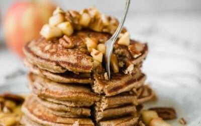 Healthy Apple Pancakes (made right in the blender!)