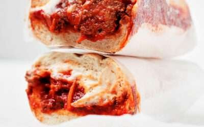 Tempeh Meatball Subs with Cashew Mozzarella