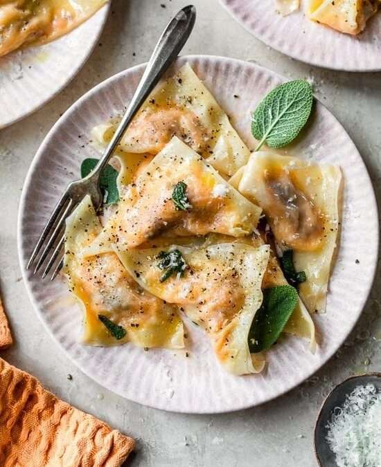 Butternut Squash Ravioli with Sage Butter