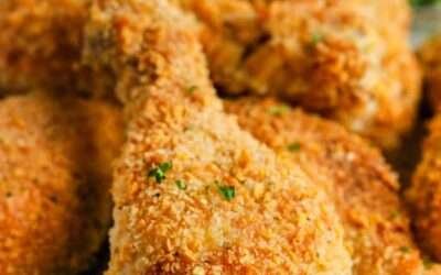 Crispy Chicken Drumsticks (tips for perfect breading)