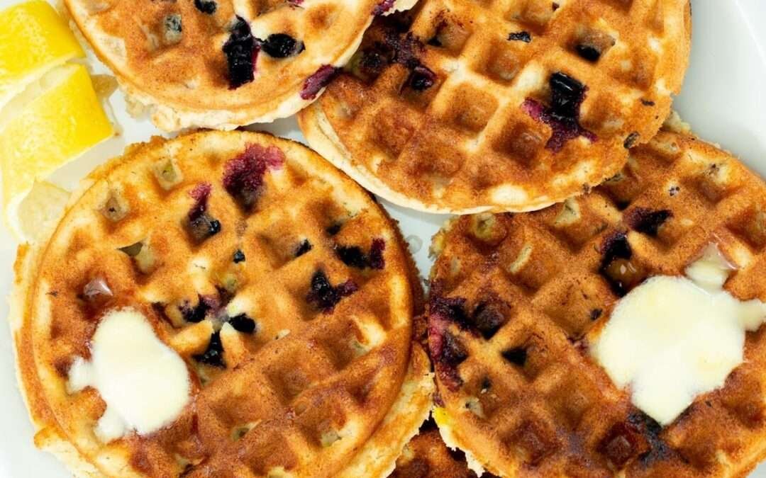 Glutenfree Lemon Blueberry Waffles – Vegan Richa