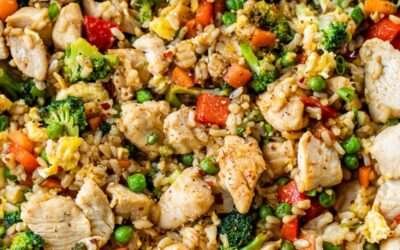 Chicken Fried Rice {Fast + Healthy Recipe}