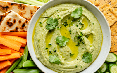 Cilantro Pistachio Pesto Hummus | Ambitious Kitchen