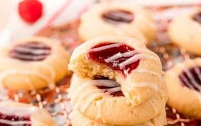 Raspberry Jam Thumbprint Cookies (So Easy!)