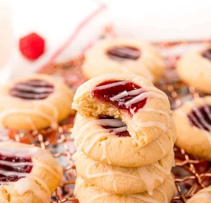 Raspberry Jam Thumbprint Cookies (So Easy!)