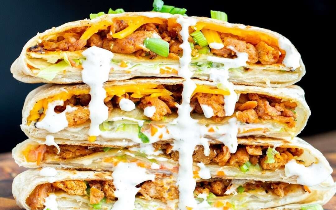 Korean BBQ Soy Curls Crunchwrap