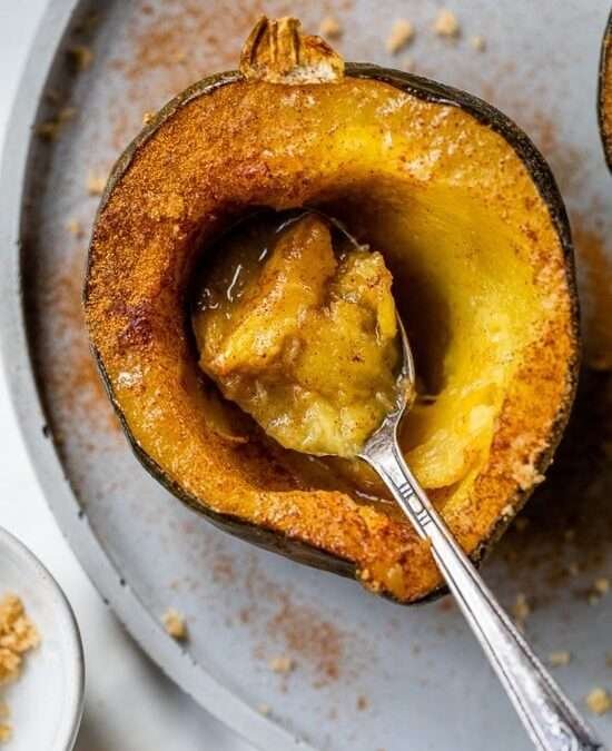 Roasted Acorn Squash with Brown Sugar