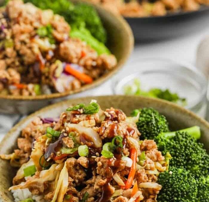 Sesame Ground Turkey Bowls (20 Minute Meal)