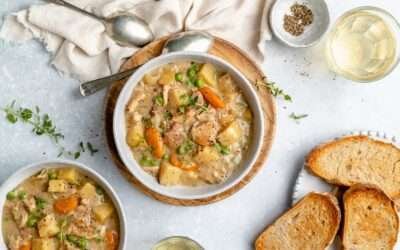 Slow Cooker White Wine Chicken Stew