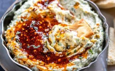 Whipped Paneer Dip with Spicy Honey
