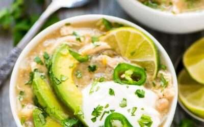 White Chicken Chili Recipe {Crockpot or Stovetop}
