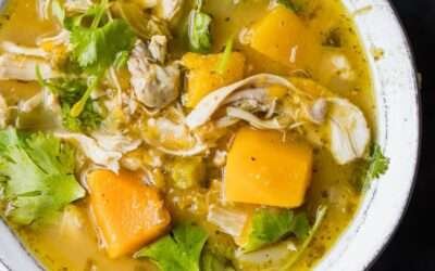Butternut Squash Green Chile Chicken Soup