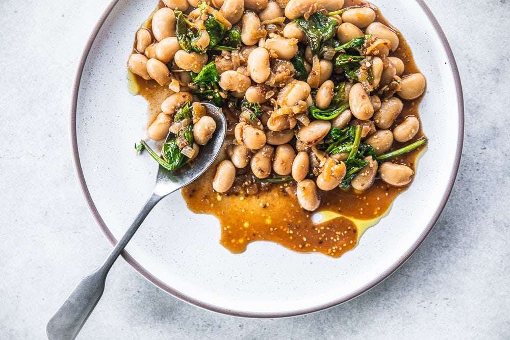 Spinach Garlic Butter Beans – Cook Republic