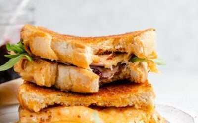 Cherry Jam, Turkey & Cheddar Grilled Cheese