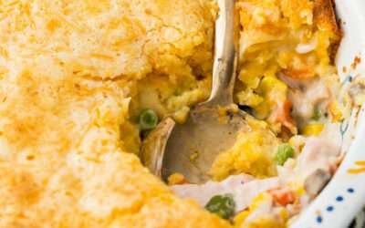 Cornbread & Leftover Turkey Casserole