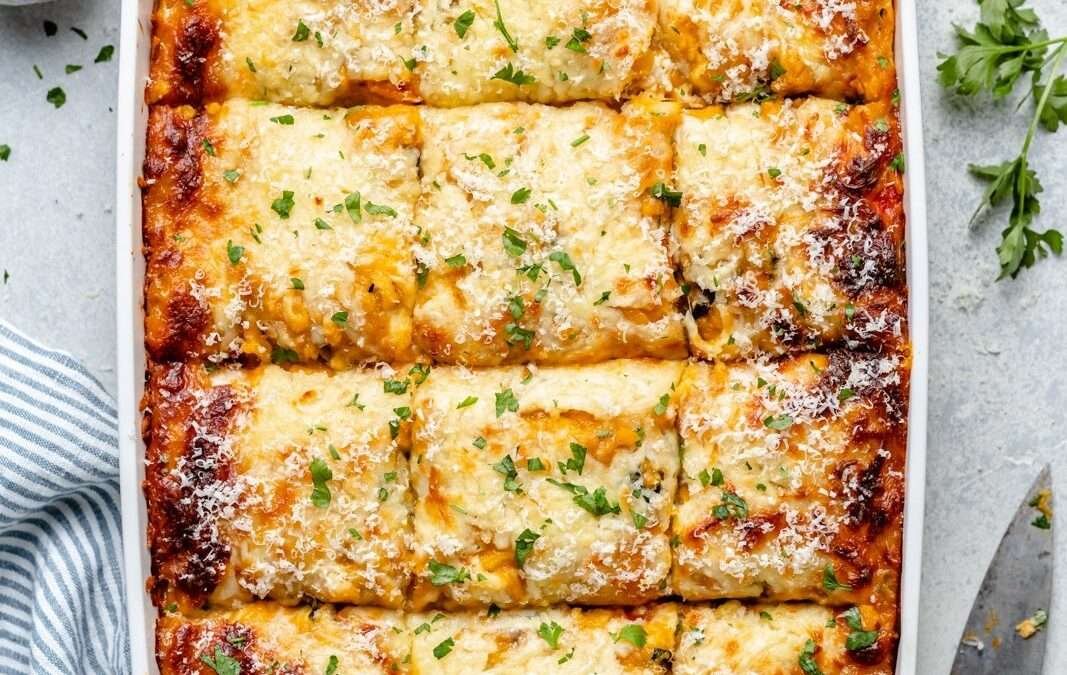 Cozy Butternut Squash Lasagna with Roasted Veggies
