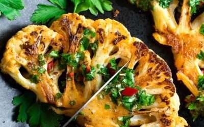 Chimichurri Cauliflower Steaks – Peas And Crayons