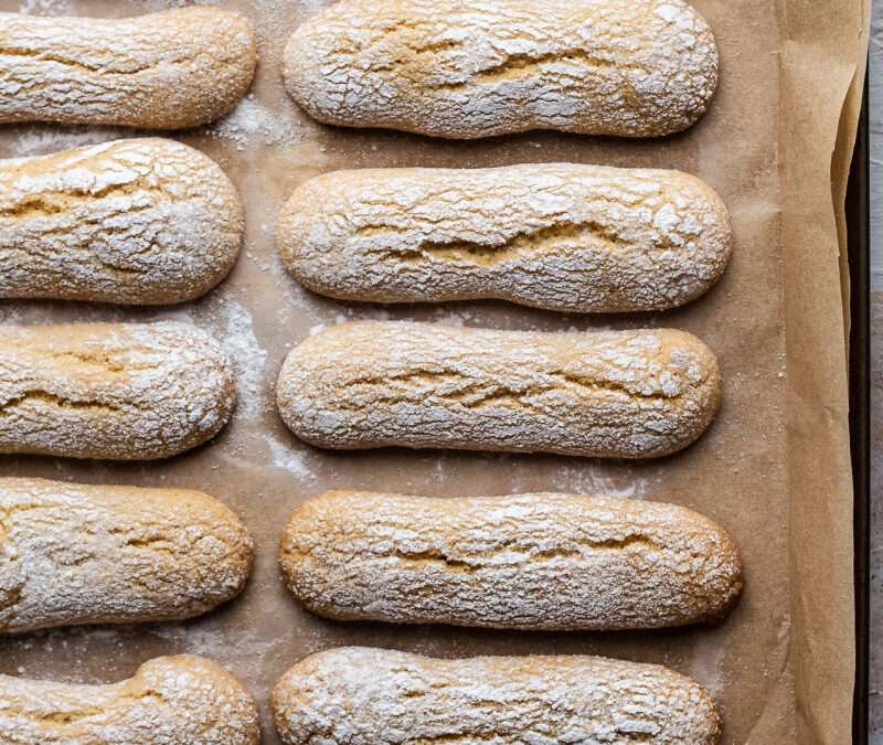 Vegan lady fingers (gluten free option)