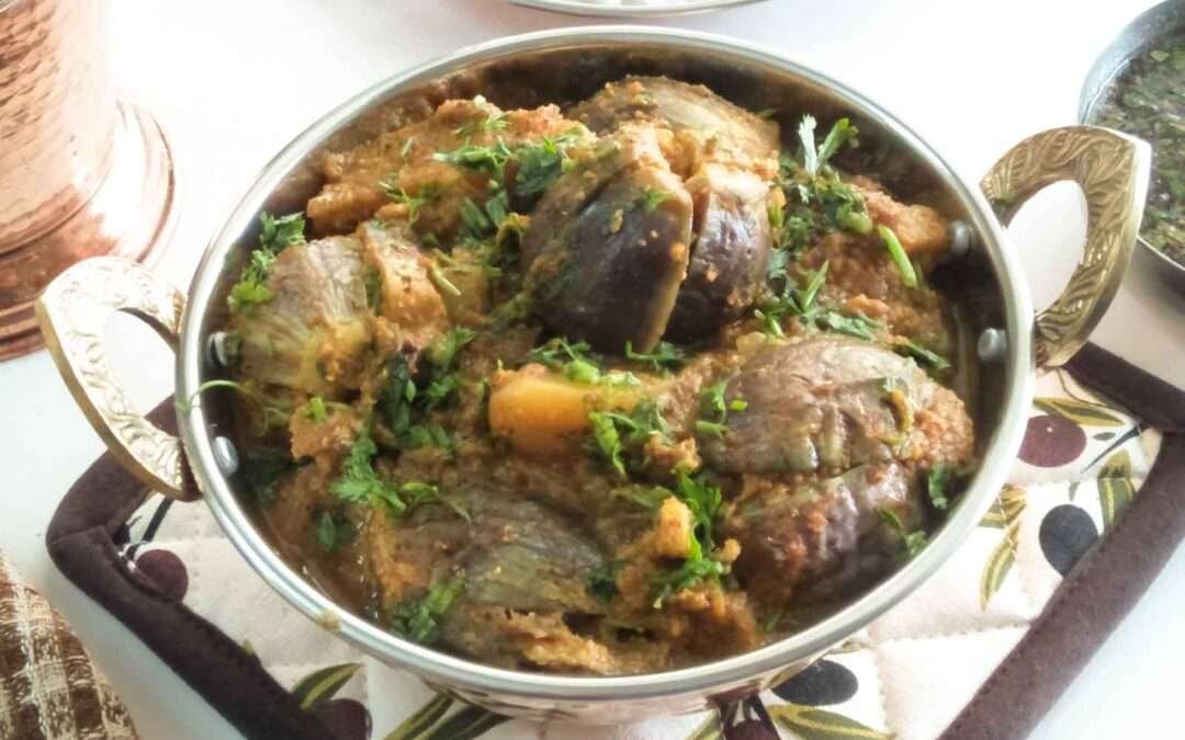 Bharli Vangi Recipe-Karwar Brinjal Curry by Archana’s Kitchen