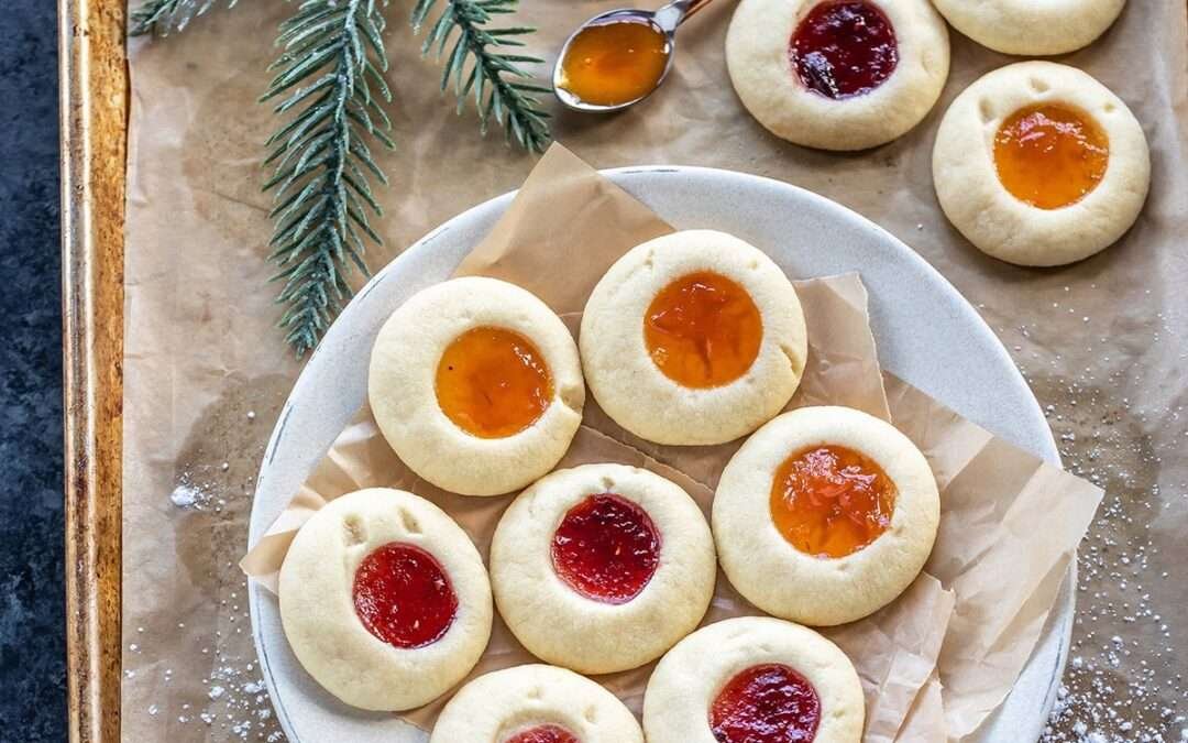 Eggless Thumbprint Cookies – Cook With Manali