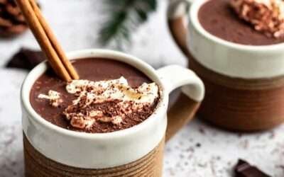 Healthy Hot Chocolate Recipe (vegan & dairy free!)