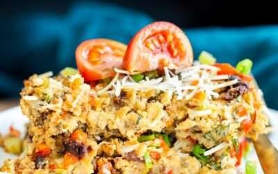 Savory Pizza Oatmeal Bake – Vegan Richa