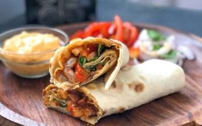 Rajma Wrap Recipe With Carrot Cucumber Sandwich Spread by Archana’s Kitchen