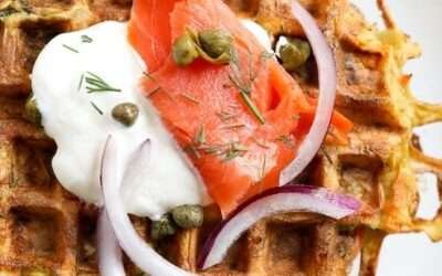 Waffled Vegetable Latkes (no frying!)