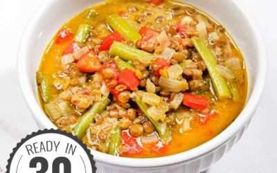 Creamy Curried Lentil Soup with Coconut