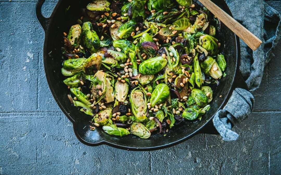Sicilian Chilli Garlic Brussels Sprouts