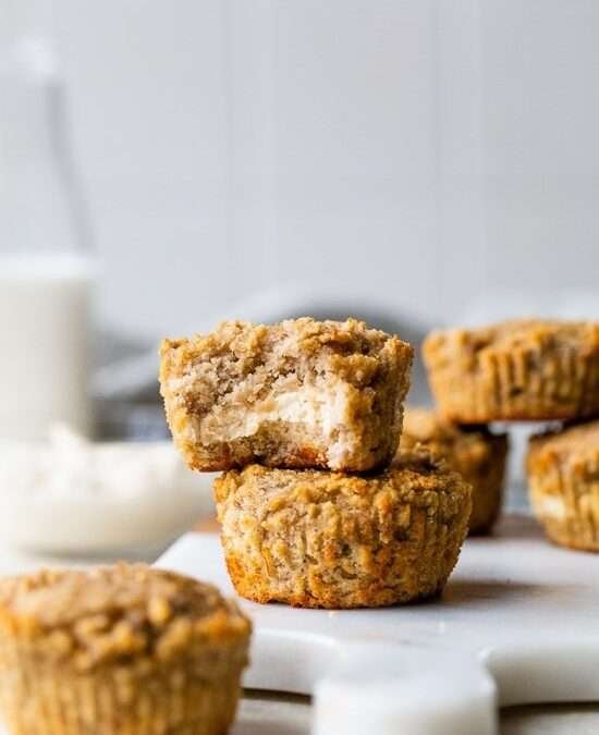 Cream Cheese-Filled Almond Flour Banana Muffins (Gluten-Free)